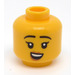 LEGO Gelb Falconer Kopf (Einbau-Vollbolzen) (3626)