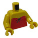 LEGO Geel Female Torso met Rood Top  (973)