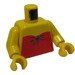 LEGO Yellow Female Torso with Red Top  (973 / 73403)