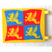 LEGO Gelb Flagge 6 x 4 mit 2 Connectors mit Dragons auf rot und Blau Squares (2525)