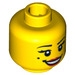 LEGO Yellow Flamenco Dancer Head (Safety Stud) (3626 / 99287)