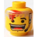 LEGO Yellow Flex, Alpha Team Outfit Head (Safety Stud) (3626)