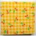 LEGO Geel Foam Scala Cushion 7 x 7 met Cherries