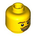 LEGO Yellow Forestman Head (Safety Stud) (3626 / 88020)