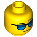 LEGO Yellow Fun at the Beach Volleyball Player Minifigure Head (Recessed Solid Stud) (3626 / 33916)