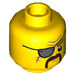 LEGO Yellow Fuse Minifigure Head (Recessed Solid Stud) (3626 / 47808)