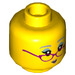LEGO Gelb Gardener Minifigure Kopf (Einbau-Vollbolzen) (3626 / 63134)