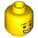 LEGO Jaune Giraffe Guy Minifigure Diriger (Goujon solide encastré) (3626 / 49987)