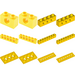 LEGO Yellow Girder Beams and Plates 1217-1