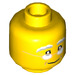 LEGO Yellow Grandpa Head with Glasses (Recessed Solid Stud) (3626 / 32909)