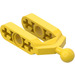 LEGO Geel Halve Balk Vork met Kogelgewricht (6572)