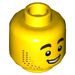 LEGO Yellow Harl Hubbs Minifigure Head (Recessed Solid Stud) (3626 / 43308)