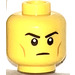 LEGO Yellow Head of super Warrior (Recessed Solid Stud) (3626 / 67904)