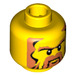 LEGO Yellow Head with Beard, Sideburns (Safety Stud) (3626)