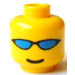 LEGO Gelb Kopf mit Blau Sunglasses (Sicherheitsbolzen) (3626)