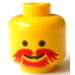 LEGO Geel Hoofd met Bushy Rood Snor en Goatee (Veiligheidsnop) (3626)