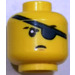 LEGO Yellow Head with Eyepatch (Recessed Solid Stud) (3626)