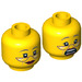 LEGO Yellow Head With Glasses (Recessed Solid Stud) (3626 / 16142)