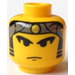 LEGO Yellow Head with Gray Bandana with Gold Dot (Safety Stud) (3626)