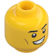 LEGO Yellow Head with Lopsided Smile with Teeth (Recessed Solid Stud) (3626 / 103816)