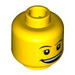 LEGO Yellow Head with Smile (Safety Stud) (3626)