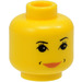 LEGO Yellow Hermione Granger Minifigure Female Head with Decoration (Safety Stud) (3626)