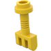 LEGO Yellow Hinge Bar 2 with 3 Stubs and Top Stud (2433)