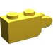 LEGO Geel Scharnier Steen 1 x 2 Vergrendelings met 2 Vingers (Verticaal Einde) (30365 / 54671)