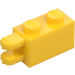 LEGO Yellow Hinge Brick 1 x 2 Locking with Dual Finger on End Horizontal (30540 / 54672)