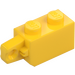 LEGO Yellow Hinge Brick 1 x 2 Locking with Single Finger (Vertical) On End (30364 / 51478)