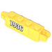 LEGO Yellow Hinge Brick 1 x 4 Locking Double with &quot;7936&quot; Sticker (30387)