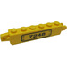 LEGO Jaune Charnière Brique 1 x 6 Verrouillage Double avec &quot;7248&quot; sur Clear Background (La gauche) Autocollant (30388)