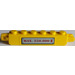 LEGO Yellow Hinge Brick 1 x 6 Locking Double with &#039;MAX. 250.000 $&#039; Sticker (30388)