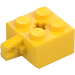 LEGO Jaune Charnière Brique 2 x 2 Verrouillage avec 1 Finger Verticale avec trou d&#039;axe (30389 / 49714)