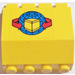 LEGO Gelb Scharnier Panel 2 x 4 x 3.3 mit Luft Cargo&#039; mit Package, rot Arrows Aufkleber (2582)