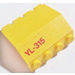 LEGO Yellow Hinge Panel 2 x 4 x 3.3 with &#039;YL-315&#039; Sticker (2582)