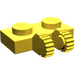 LEGO Geel Scharnier Plaat 1 x 2 Vergrendelings met Dual Vingers (50340 / 60471)