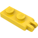 LEGO Yellow Hinge Plate 1 x 2 with 2 Stubs and Solid Studs (Solid Studs)