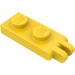 LEGO Jaune Charnière assiette 1 x 2 avec 2 Stubs et Solide Goujons Goujons solides