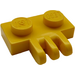 LEGO Jaune Charnière assiette 1 x 2 avec 3 Stubs (2452)