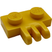 LEGO Yellow Hinge Plate 1 x 2 with 3 Stubs (2452)