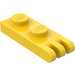 LEGO Yellow Hinge Plate 1 x 2 with 3 Stubs and Solid Studs