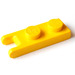 LEGO Jaune Charnière assiette 1 x 2 avec Double Finger