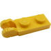 LEGO Jaune Charnière assiette 1 x 2 avec Verrouillage Les doigts sans rainure (44302 / 54657)