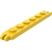LEGO Geel Scharnier Plaat 1 x 6 met 2 en 3 Vingers aan Ends (4504)