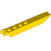 LEGO Gelb Scharnier Platte 1 x 8 mit Angled Seite Extensions (Runde Platte darunter) (14137 / 30407)