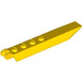 LEGO Yellow Hinge Plate 1 x 8 with Angled Side Extensions (Round Plate Underneath) (14137 / 30407)