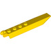 LEGO Geel Scharnier Plaat 1 x 8 met Angled Kant Extensions (Vierkante plaat aan onderzijde) (14137 / 50334)
