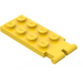 LEGO Gul Hengsel Plate 2 x 4 med Graveskuffe Holder (3315)