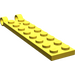 LEGO Yellow Hinge Plate 2 x 8 Legs (3324)